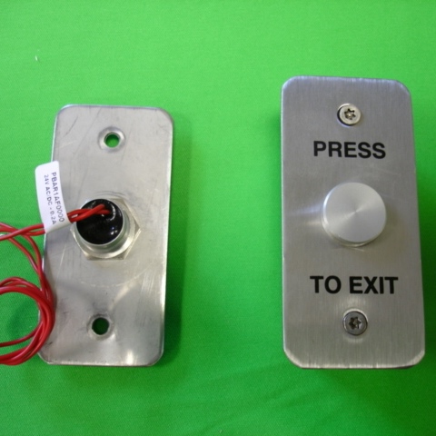 push button switch exit narrow waterproof