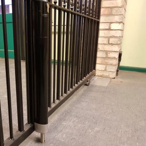 Locinox Electradrop Installed on Steel Gates
