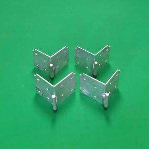 Heavy Duty Corner Pivot Hinge Plate x 4 Galvanised