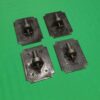 4 x Heavy Duty Gate Hinge Plates Mild Steel