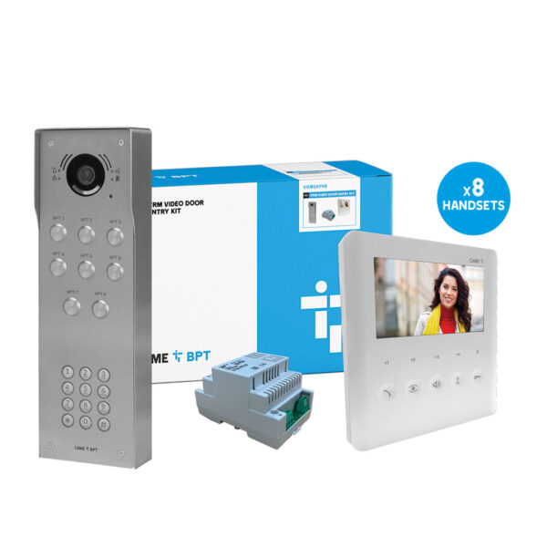 BPT VRMSKPLV8 Way Video with Keypad Surface Kit to PLX Handset
