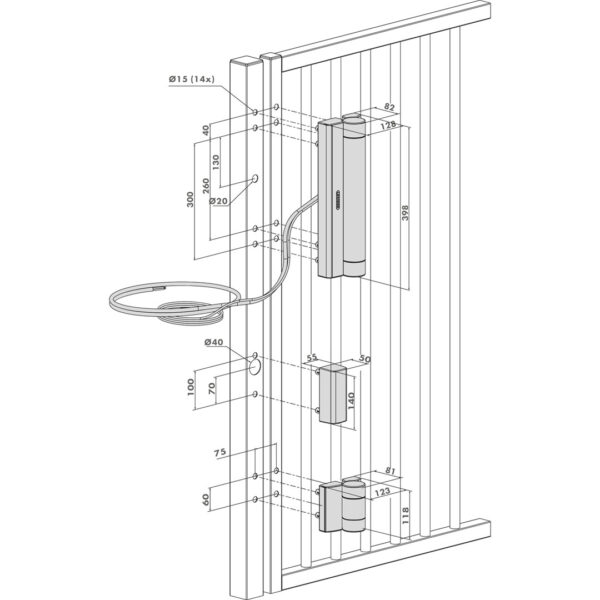 Locinox MAGNUS Motorised Gate Hinge