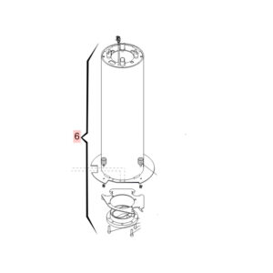 Faac 63000272 J200HA PAINTED CYLINDER WITH STICKER