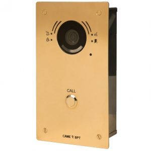 BPT BRMV1 Brass 1 button Video panel