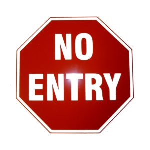 BFT 300MM Dia Foam No Entry Sign