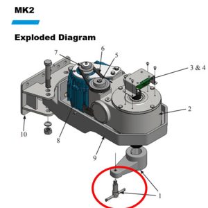 DAAB 012059FN T-pin Release M8 - Ø16